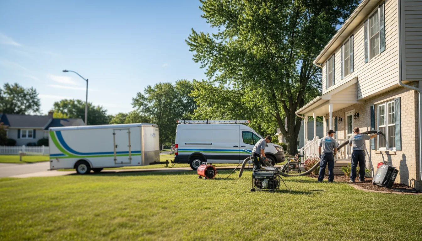 Flooded Basement Restoration And Cleanup With Repair in Camden, IN near me